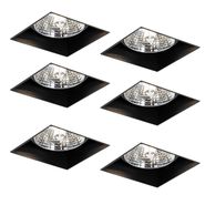 Set-of-6-Black-Recessed-Spotlights-GU10-70mm-Trimless---Oneon