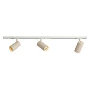 Moderni-valaisinkisko-3-kohdevalolla-valkoinen-ja-beige-1-vaihe-GU10-70mm---Iconic-Jeana-Luxe