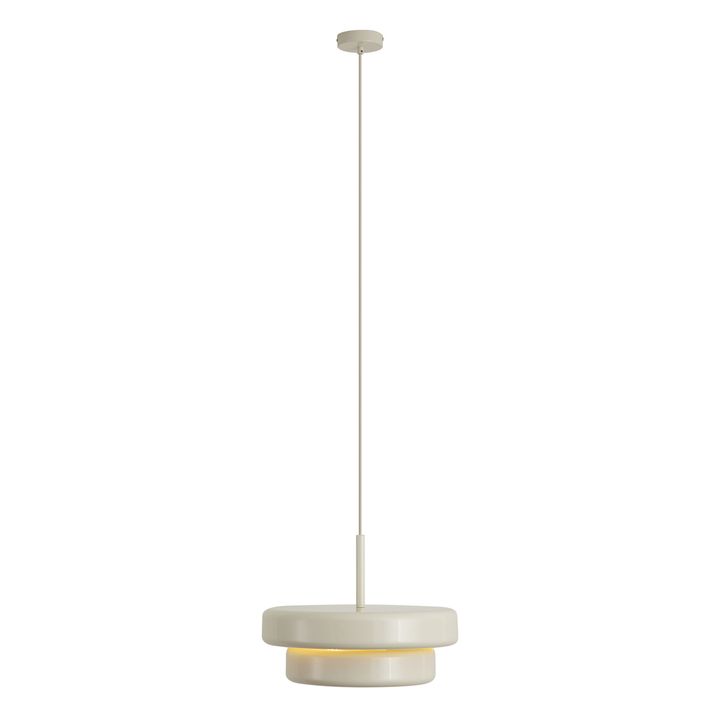 Retro hanglamp beige met metalen kap - Ophelia