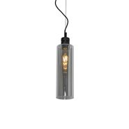 Modern-Pendant-Light-Black-with-Smoke-Glass---Stavelot