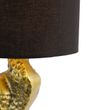 Vintage-stojací-lampa-mosazný-textilní-stínidlo-černé---Animal-Crane