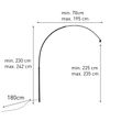 Arc-Noir-Sans-Base-pour-Lampadaire-Arc-XXL