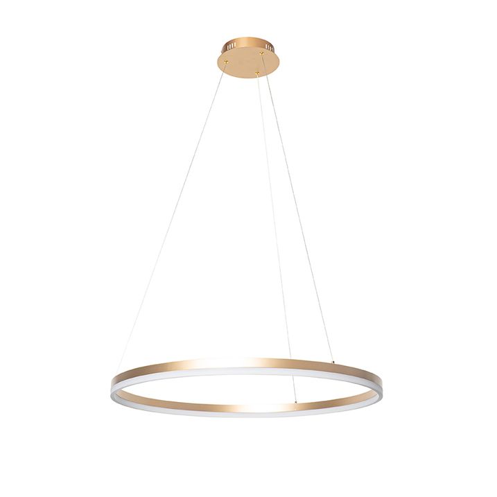 Design-riipusvalaisin kulta 60 cm sis. LED 3-vaiheinen himmennin - Anello