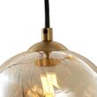 Art-Deco-Hängeleuchte-Gold-mit-bernsteinfarbenem-Glas-9-flammig---Jia