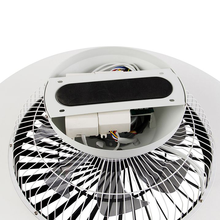 Plafondventilator zwart met ster effect 60cm incl. LED dimbaar met afstandsbediening - Climo