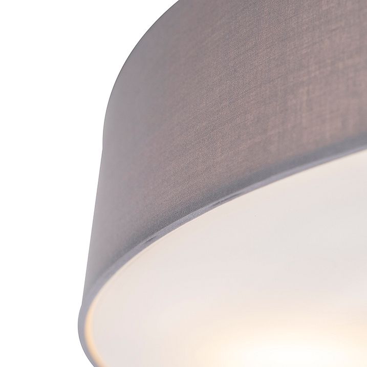 Rustik taklampa grå 50 cm - Drum