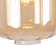 Design-hanglamp-zwart-met-amber-glas-3-lichts-226-cm---Qara