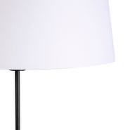 Lámpara-de-pie-negra-con-pantalla-de-lino-blanco-45-cm-regulable---Parte