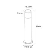 Staande-buitenlamp-wit-met-opaal-witte-kap-50-cm---Odense