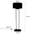 Beige-floor-lamp-with-linen-white-oval-shade-50cm---Thijmen