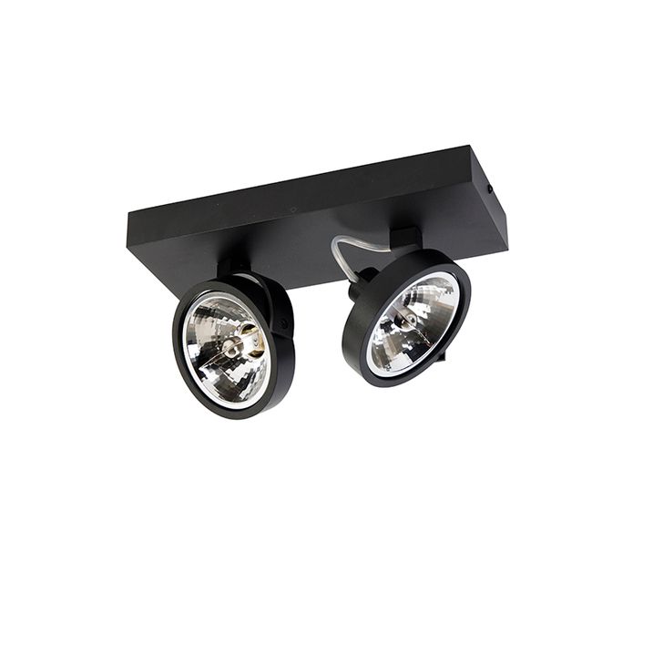 Design-Strahler schwarz verstellbar 2-Licht - Go