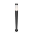 Moderne-buitenlamp-paal-donkergrijs-met-opaal-110-cm-IP44---Rox