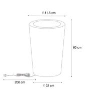 Chytrá-venkovní-stojací-lampa-s-květináčem-bílá-IP65-vč.-LED-Wifi-A60---Verano