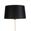 Gulvlampe-gull/messing-med-svart-linjskjerm-45-cm---Parte