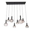 Designové-závěsné-svítidlo-černé-s-kouřovým-sklem-8-světlo---Chico