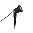 Moderner-Smart-Strahler-schwarz-mit-Kabel-und-Stecker-200cm-inkl.-WiFi-GU10-IP65---Basic