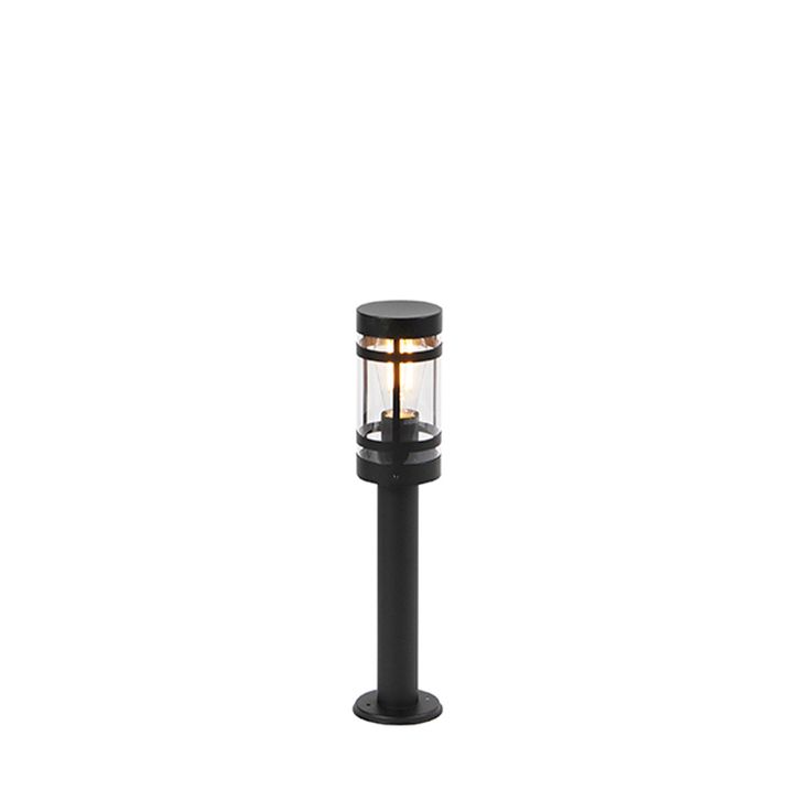 Lampă inteligentă de exterior neagră 50 cm IP44 cu Wi-Fi ST64 - Gleam
