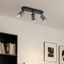 Moderner-Deckenstrahler-Gunmetal-3-flammig-drehbar-und-verstellbar---Drain