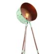 Vintage-Floor-Lamp-on-Bamboo-Tripod-Green-with-Copper---Barrel