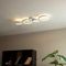 Hvit taklampe inkl. LED 3-trinns dimmbar 4-lys - Lupolo