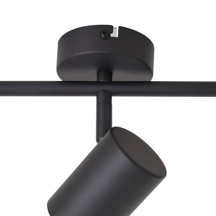 Foco moderno negro orientable de 3 luces - Jeana