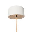 Rustikálna-stojaca-lampa-drevo-s-bouclé-tienidlom-bielym---Mels
