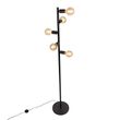 Lampa-de-podea-moderna-neagra-cu-5-lumini---Facil