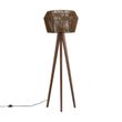 Vloerlamp-walnoot-hout-met-bruine-papieren-touw-kap-50/50/30---Tripod-Classic
