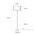 Japandi-golvlampa-beige-med-flerfärgad-lampskärm-med-djurmönster-50-cm---Simplo