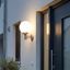 Moderne-buitenwandlamp-staal-RVS-met-kunststof-bol-IP44---Sfera