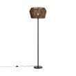 Candeeiro-de-Pé-Preto-com-Abajur-de-Corda-de-Papel-Castanho-50/50/30---Simplo