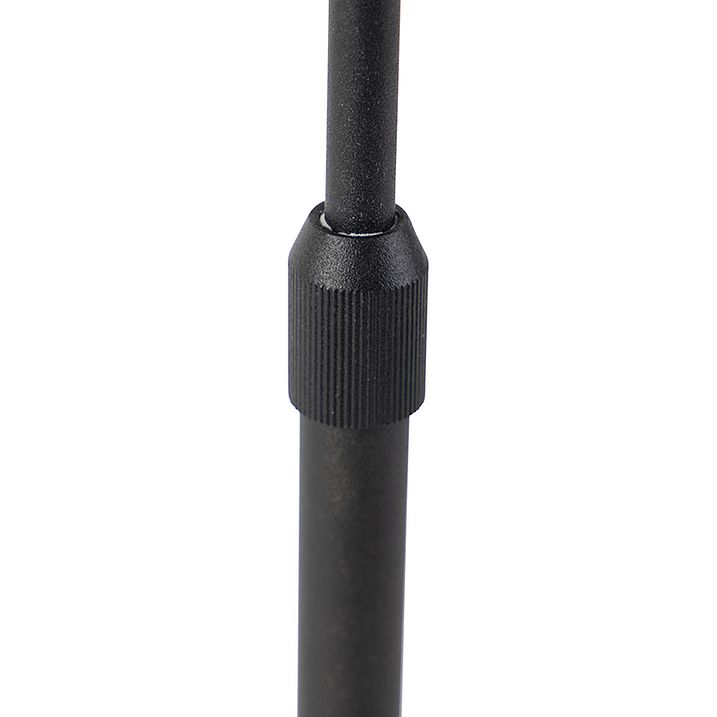 Galda lampa melna ar abažūru melnā krāsā ar zelta iekšpusi 35 cm - Parte