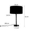 Stolová-lampa-čierna-s-oválnym-zamatovým-tienidlom-čiernym-35-cm---Simplo