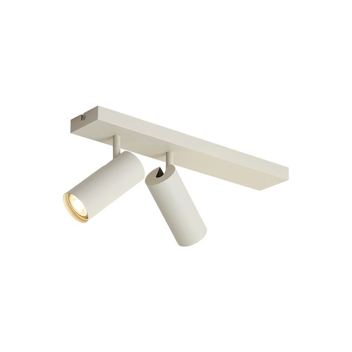 Moderne plafondspot beige 2-lichts verstelbaar - Renna