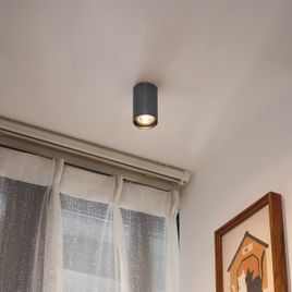 Modern, felületre szerelhető spotlámpa, ágyúszürke, GU10 50mm - Tuba