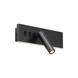 Moderní-nástěnná-lampa-černá-nastavitelná-s-USB-C-vč.-LED---Modric