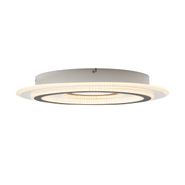 Plafonnier-design-blanc-avec-rond-gris-foncé-avec-LED-dimmable---Taylor