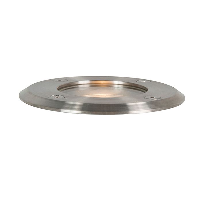 Set od 6 vanjskih reflektora za tlo čelik 11cm IP67 - Basic Round
