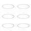 Set-de-6-spoturi-încastrate-albe-14,5-cm-Incl.-LED-reglabil-în-Kelvin-cu-comutator-DIP---Stephanie