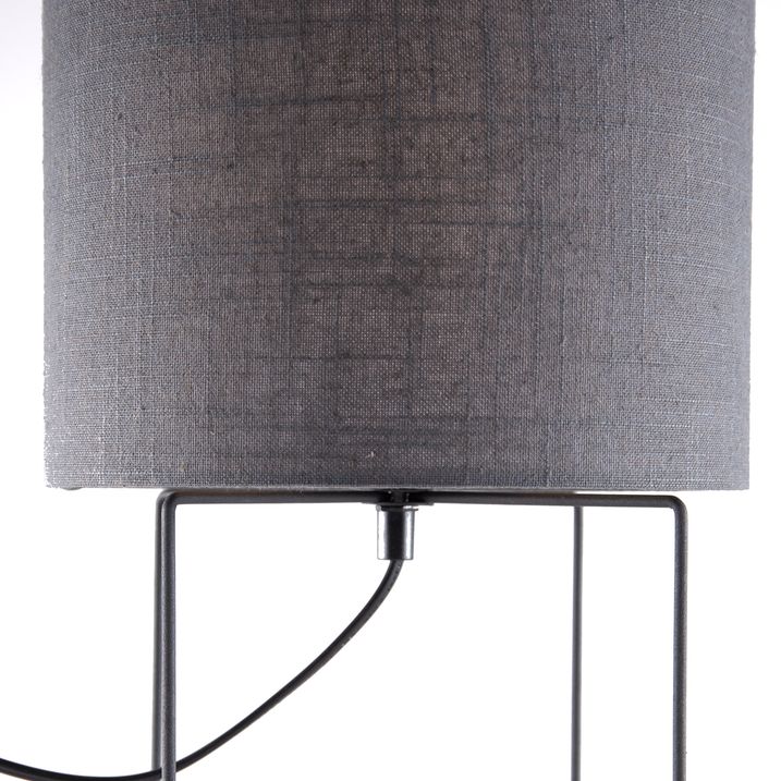 Lampe de table moderne grise - Hina