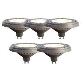 Набір з 5 LED ламп GU10 AR111 8W 750 lm 3000K