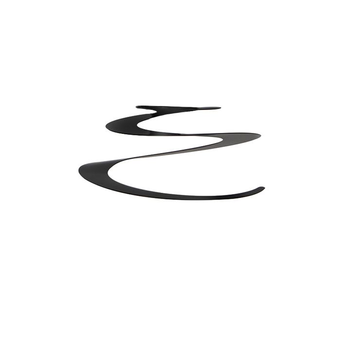 Tienidlo na lampu z ocele čierne 20 cm - Spiral