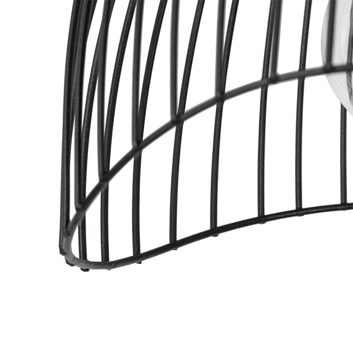 Plafoniera de design neagră 20 cm - Pua