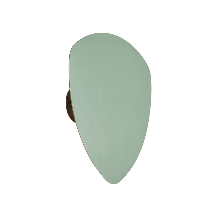 Dizajnerska zidna svjetiljka zelena organska 20 cm 2-svjetla - Pulley