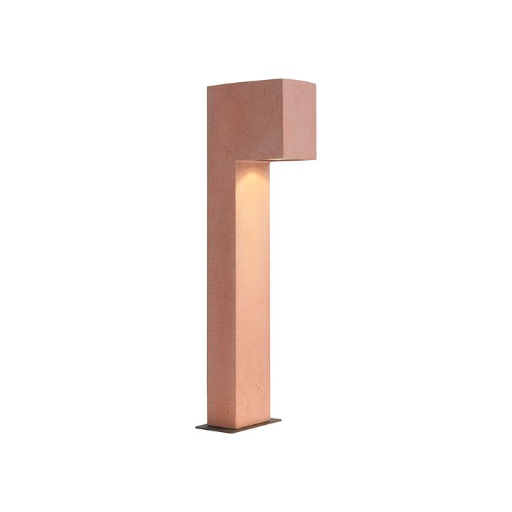Moderna vanjska stubna svjetiljka terakota 65cm IP44 - Pompei