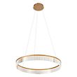 Sodobna-viseča-svetilka-medenina-78cm-vklj.-LED-3-stopenjsko-zatemnjevanje---Anello-Chandelier