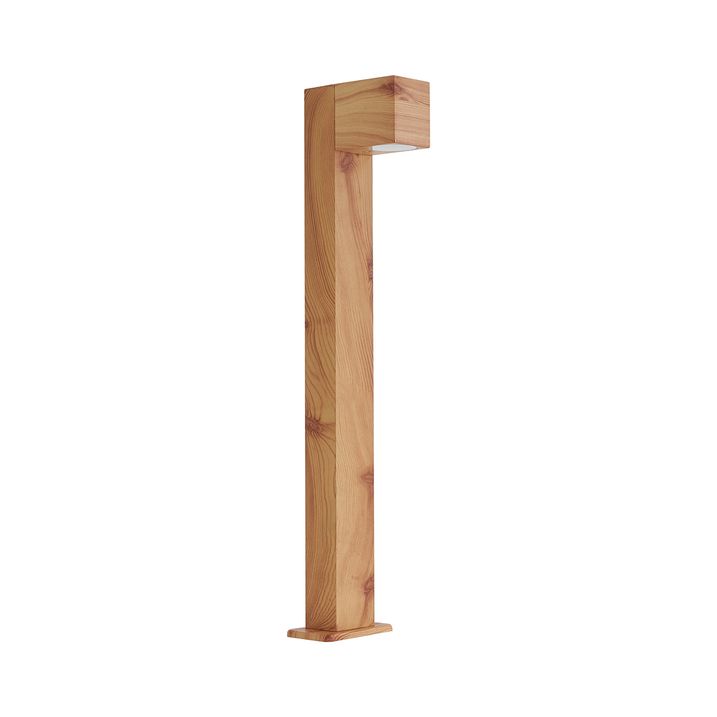 Aussenleuchte Aluminium mit Holzaufdruck mit Erdspieß und Kabelverschraubung 65cm IP44 - Baleno