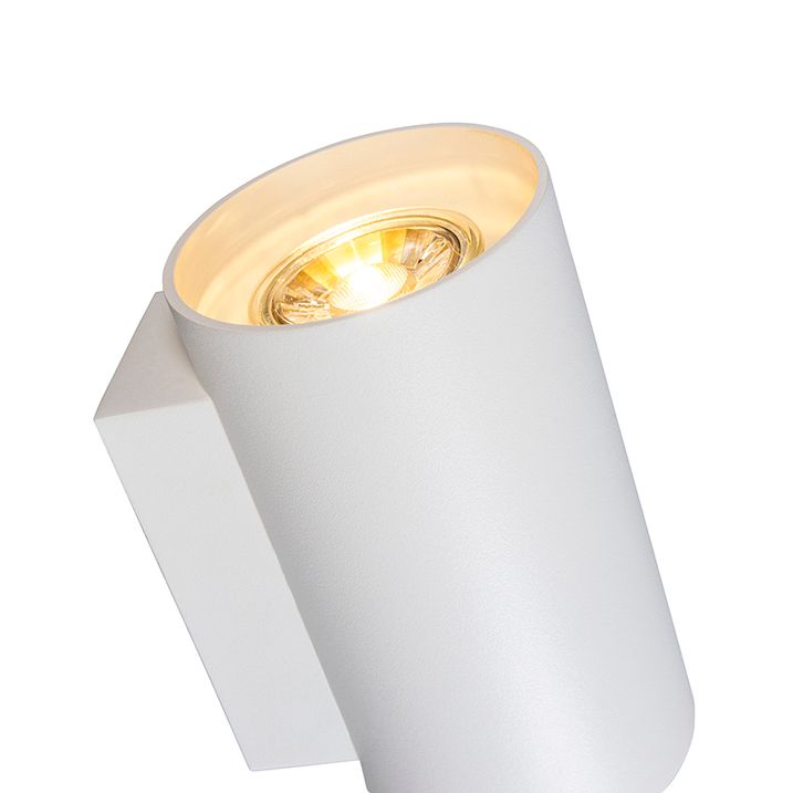 Moderne wandlamp wit rond 2-lichts - Sandy