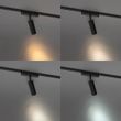 Moderni-črni-reflektor-za-enofazni-tirni-sistem-4,5-W-3000-K---Magnetic-Samson