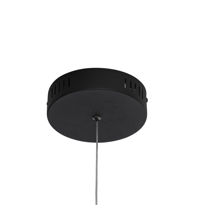 Candeeiro de suspensão design preto com LED regulável em 3 níveis - Danisha